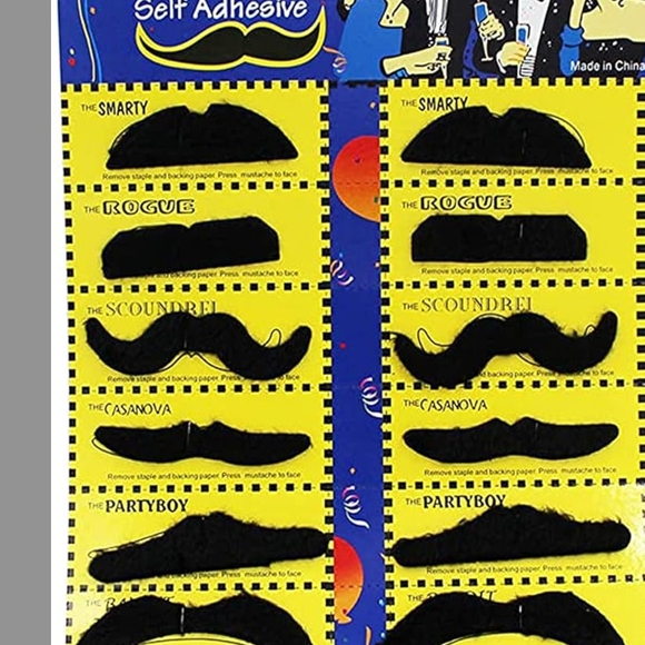 Other - Self Adhesive Mustache Set 2 Pks Of 6